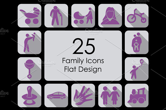 Set Of Family Icons