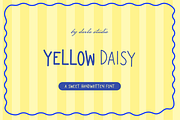Yellow Daisy | Handwritten Font, a Handwritten Font by Darla Studio (Thumbnail 1 of 12)