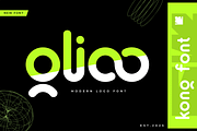 Glioo – Modern Logo Font, a Sans Serif Font by overlaytemplates (Thumbnail 1 of 6)