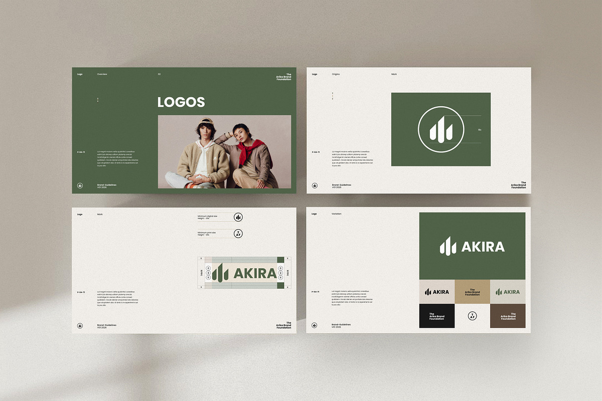 AKIRA | Brand Guidelines, a Presentation Template by S A N D Y (Photo 6 of 12)