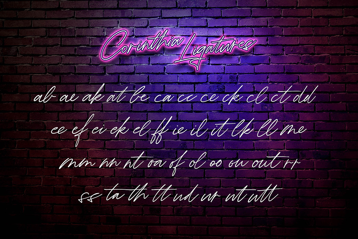 Corinthia Font, a Script Font by Ivan Rosenberg (Photo 6 of 10)