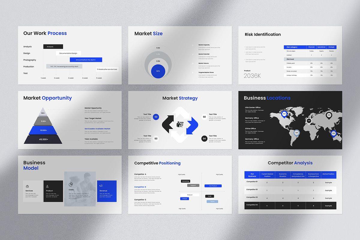Pitch-Deck Presentation Template, a Presentation Template by Slide_Genius1 (Photo 3 of 6)