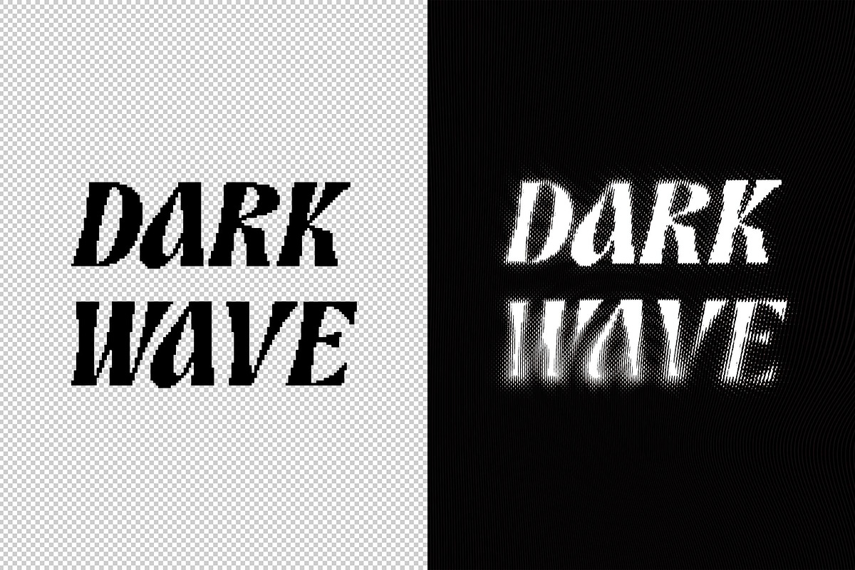 Distorted Lines Text Effect, a Layer Style Add-On by Design Squad (Photo 3 of 5)