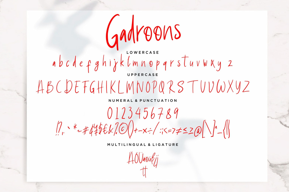 Gadroons Casual Business Font preview 7