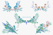 Delicate blue watercolor set., a Decorative Illustration by rubinat (Thumbnail 4 of 6)