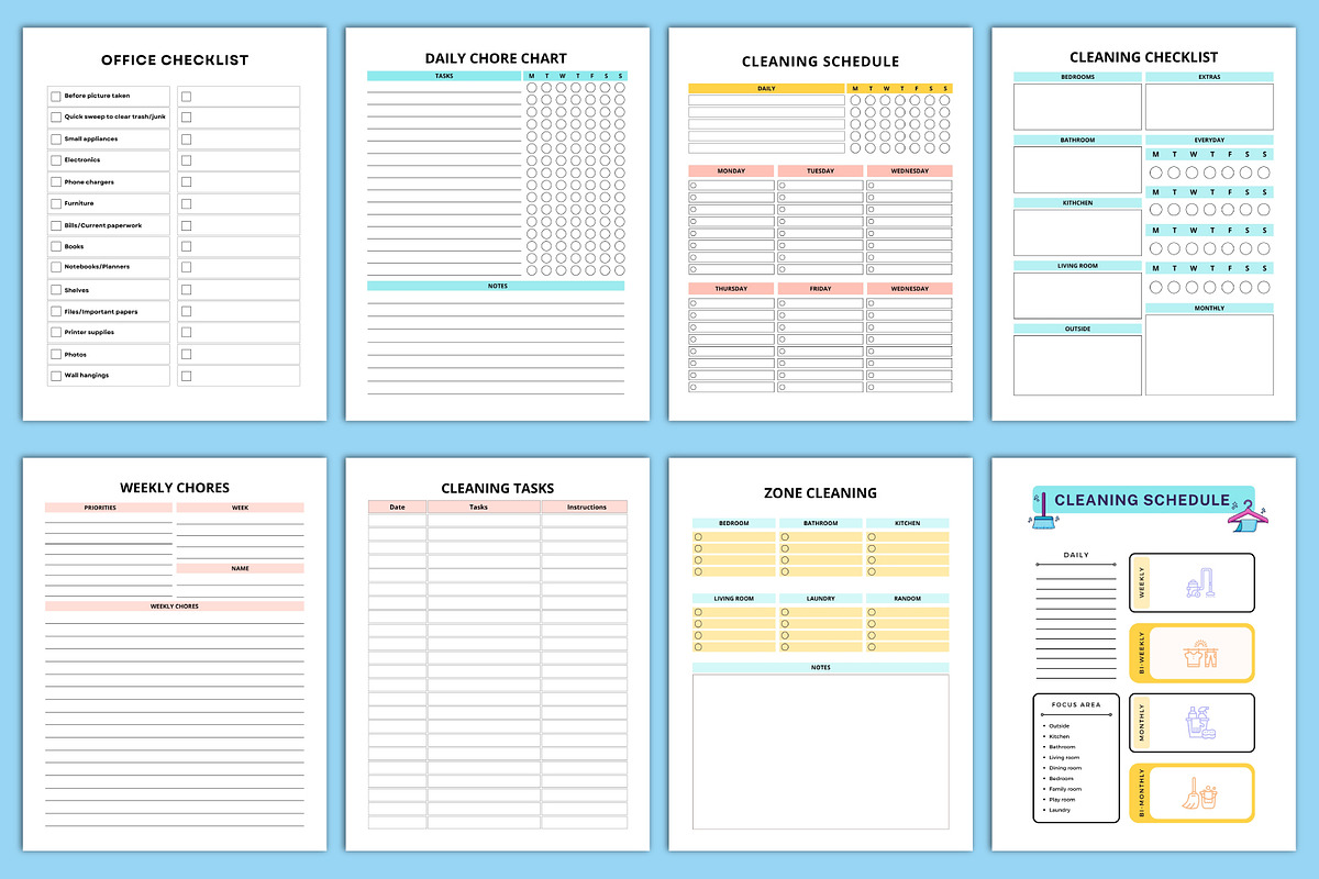 2025 Cleaning planner Canva, a Stationery Template by Designmela01 (Photo 10 of 10)