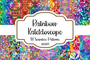 Rainbow Kaleidoscope Patterns, a Pattern Graphic by PrintablesByFranklyn (Thumbnail 1 of 4)