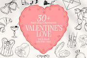 Valentine's love Illustration pack, an Object Graphic by Deveze Art & Co (Thumbnail 1 of 9)