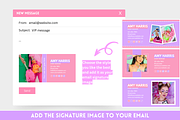 Email Signature Template Bundle, an Email Template by SunshineStudioBoutique (Thumbnail 4 of 9)