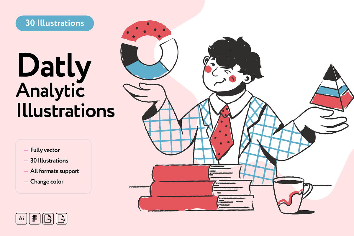 Datly Analytic Illustrations, a Finance Illustration by Welovegraphics (Photo 1 of 7)