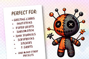 Halloween Gothic Voodoo Doll Clipart, a Work Illustration by Dream Creation (Thumbnail 2 of 6)