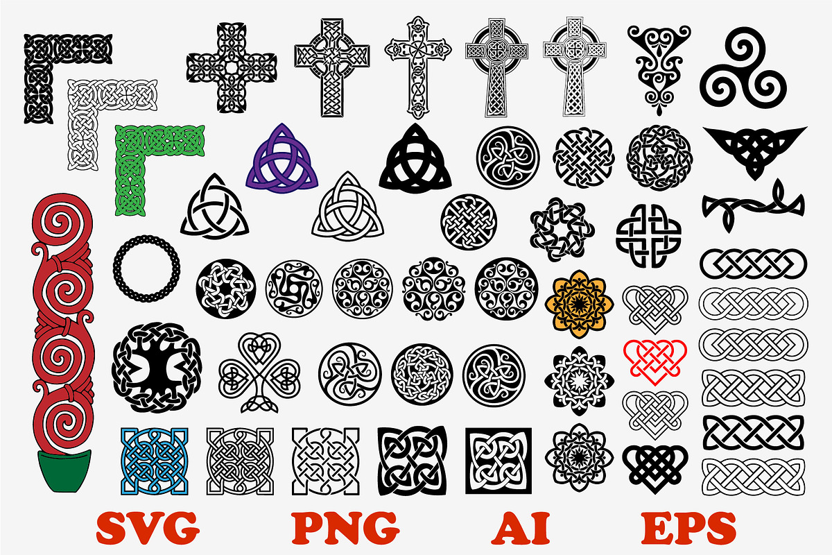 Celtic svg bundle Celtic Knots png, an Icon by FileVectorSVG