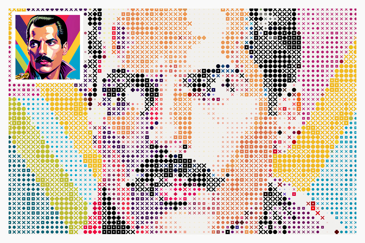 Multi Shape Mosaic Photoshop Action, an Action Add-On by DesignRocket (Photo 8 of 10)