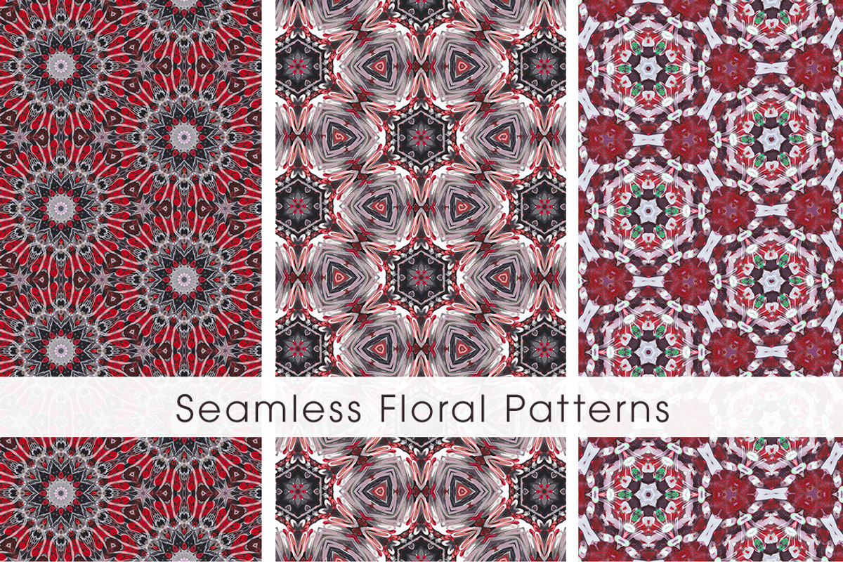 Seamless Floral Patterns, a Pattern Graphic by KittyRobot