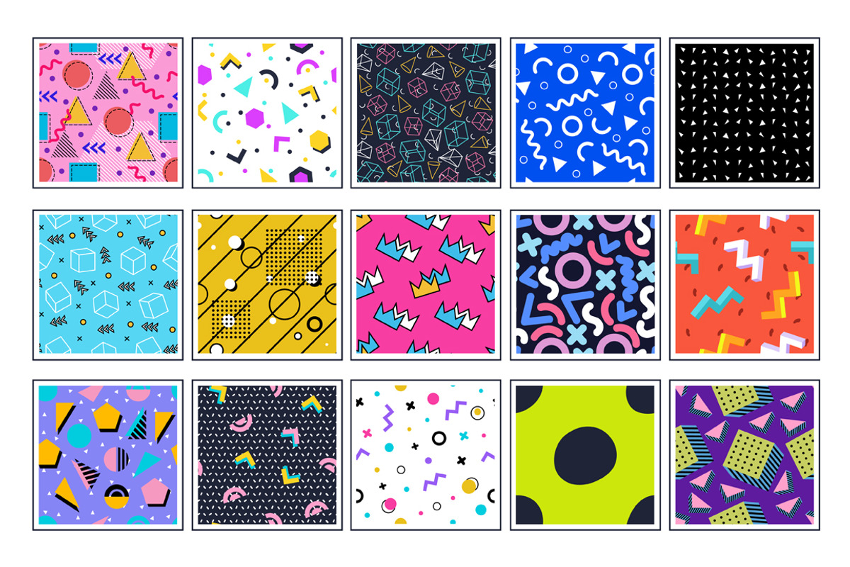 45 geometric patterns, a Pattern Graphic by ComelyPics Shop (Photo 7 of 11)