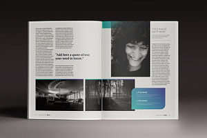 Gradient Magazine Indesign Template