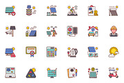 Solar Energy Icons, a Duotone Icon by vectorstank (Thumbnail 3 of 6)
