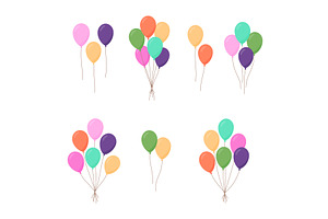 Colorful balloons. Vector balloons, an Object Illustration by GraphiShop