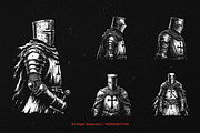 10 Bundle Dark Art Crusader Soldier, an Illustration by Morspective (Thumbnail 5 of 7)