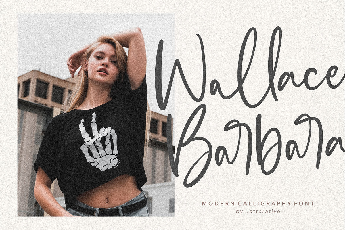 Goldie Blanket - Modern Calligraphy, a Script Font by Letterative Studio (Photo 5 of 7)