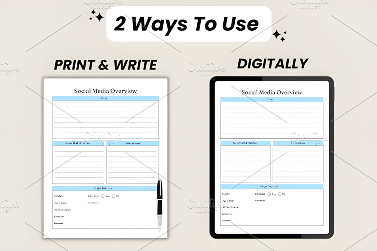 Social Media Post Planner Canva Temp, a Social Media Template by Design Station (Photo 7 of 9)
