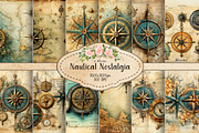 Antique Maritime Chronicles, a Background Graphic by Curve Design (Thumbnail 1 of 8)