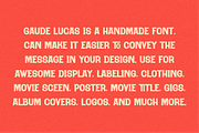 Gaude Lucas - Vintage Font, a Handwritten Font by Viswal Studio (Thumbnail 3 of 8)