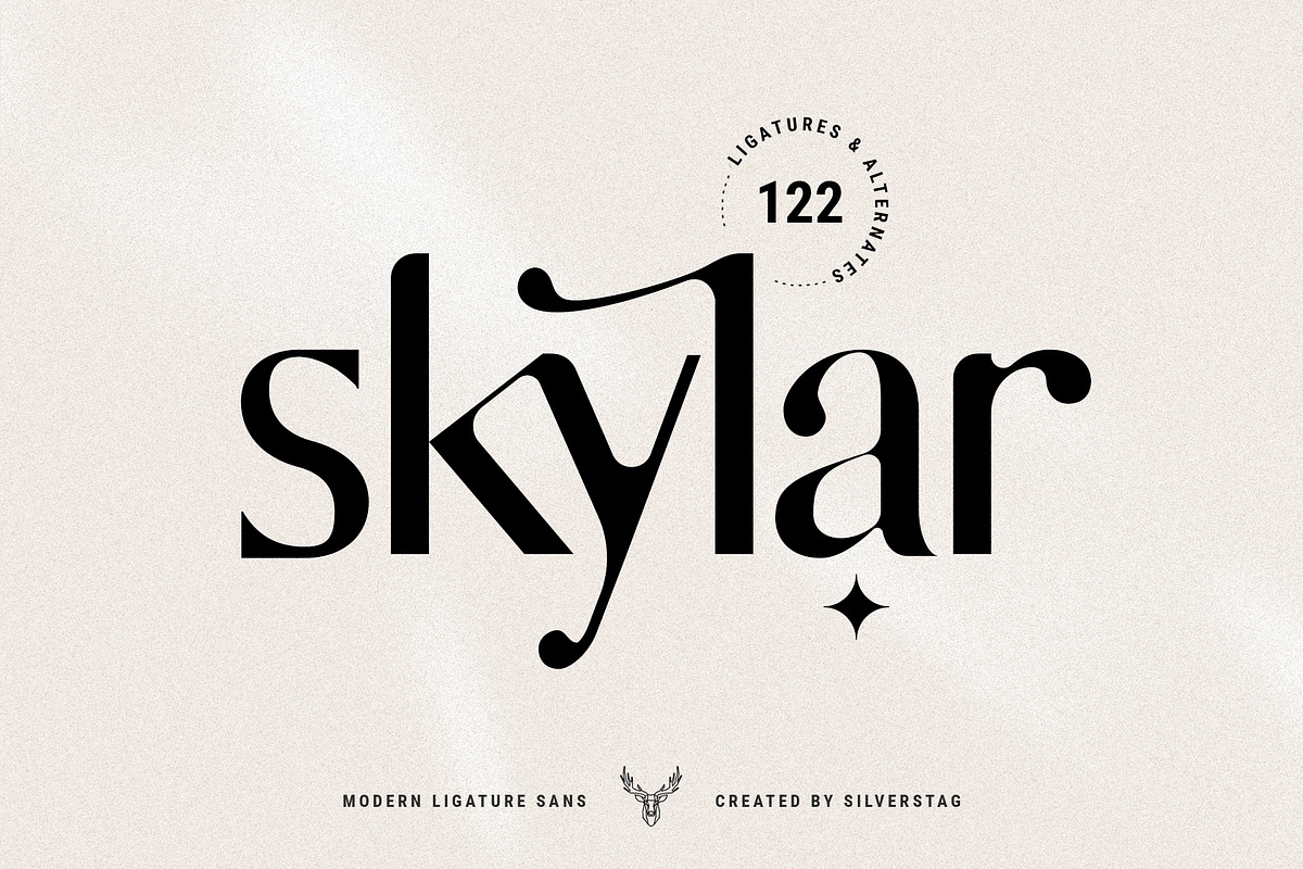 skylar - modern ligature sans font