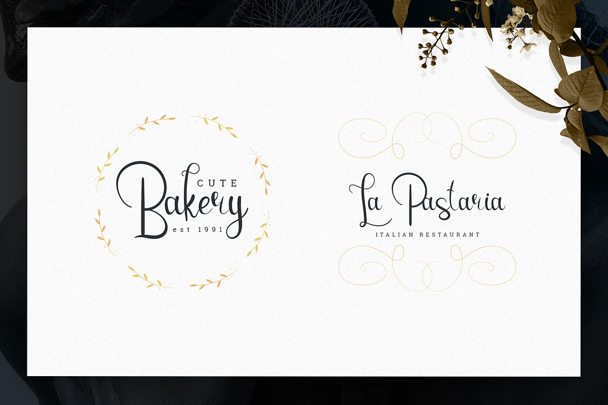 Emanuela Typeface and Designs -33%, a Script Font by VP Fonts (Photo 9 of 13)