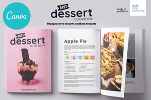 Desserts Canva Recipes Book Template