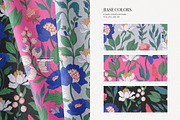 Modern Botanical Pattern and Plants, a Pattern Graphic by likorbut (Thumbnail 8 of 15)