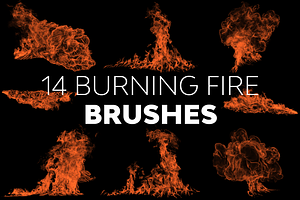 Burning Fire Brushes