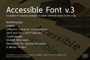Accessible Font Version 3