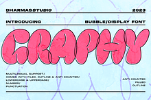 Graphy - Bubble Family Font