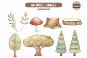 Woodland Creatures Clipart, an Illustration by TatiMockup (Thumbnail 3 of 5)