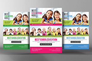 School Education Flyer, a Flyer Template by graphicforest