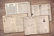 Old Newspaper Vintage Journal Paper, an Illustration by Secret Helper (Thumbnail 2 of 6)