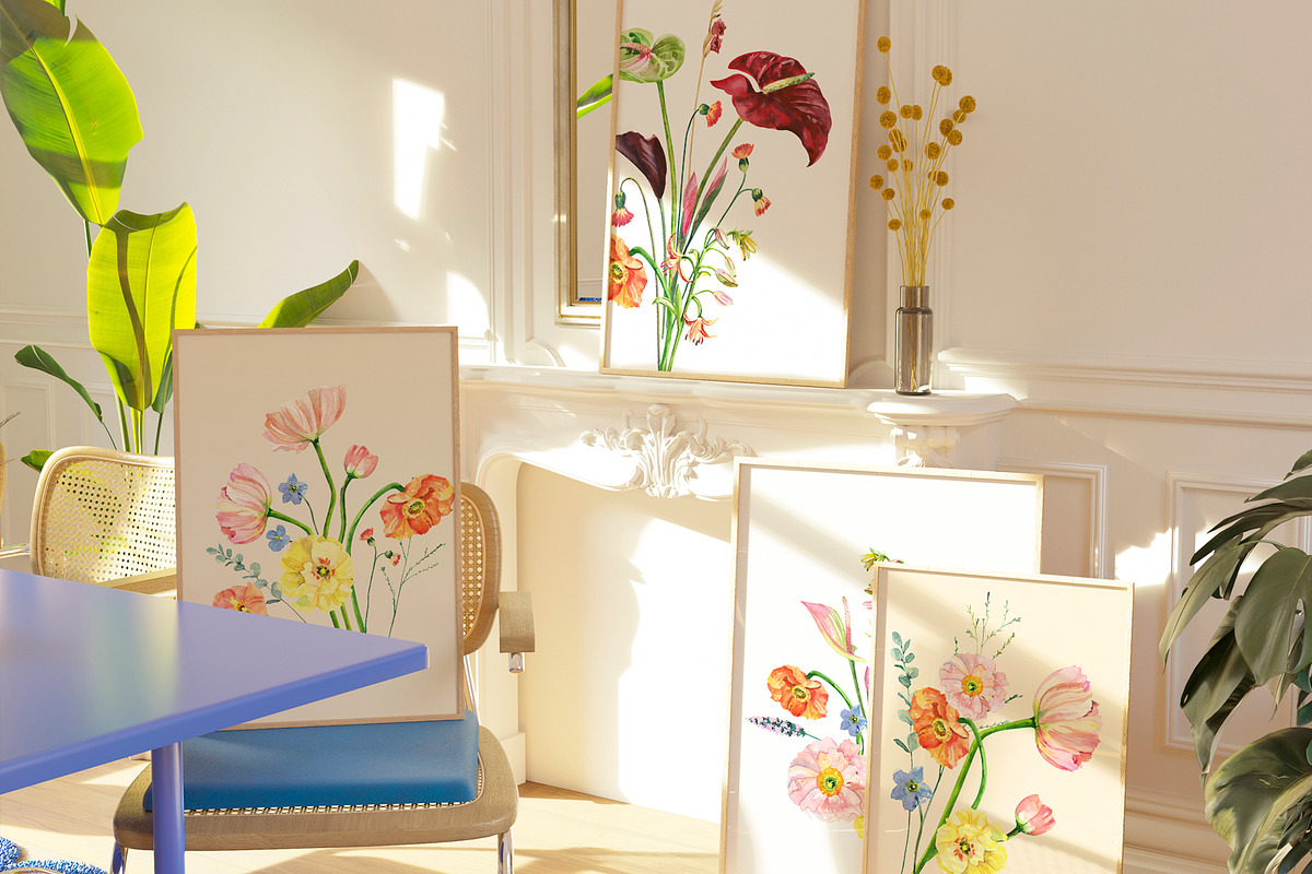 Secret Garden watercolor, a Decorative Illustration by Volha Studio (Photo 8 of 11)