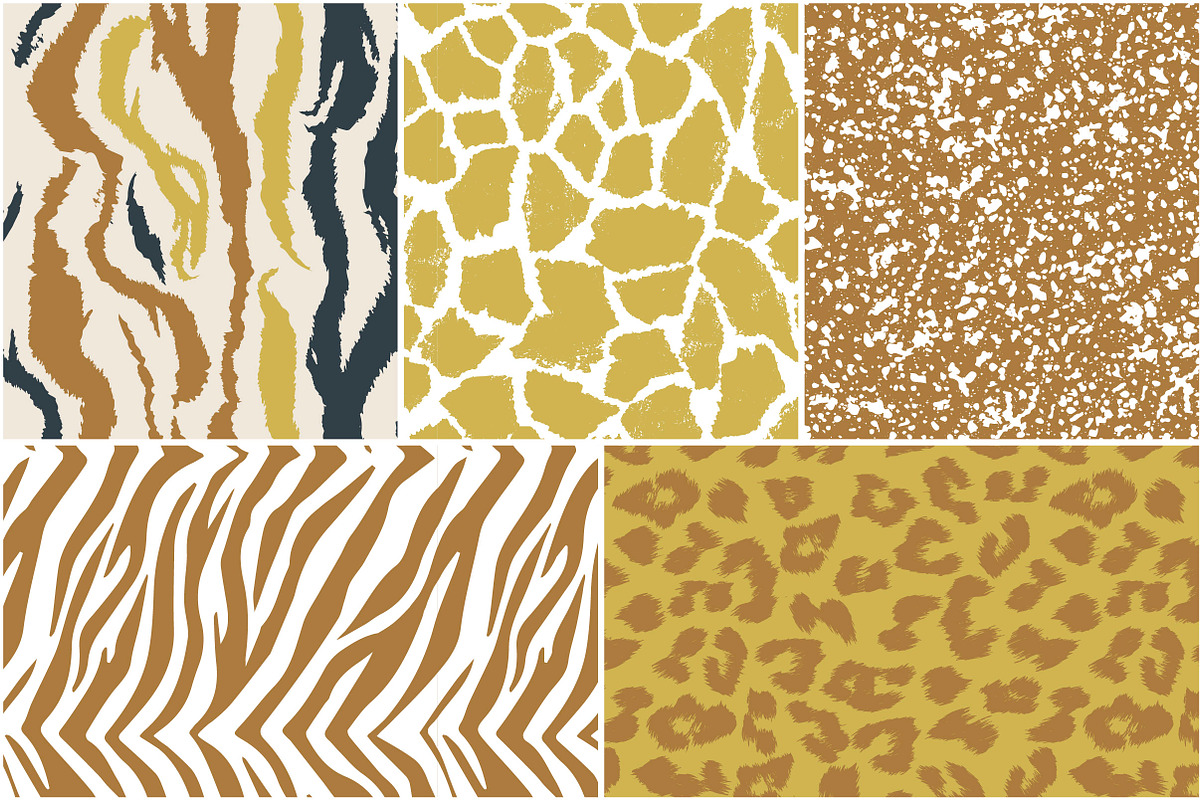 WILD NATURE animal print patterns, a Pattern Graphic by Katya_lu (Photo 8 of 11)