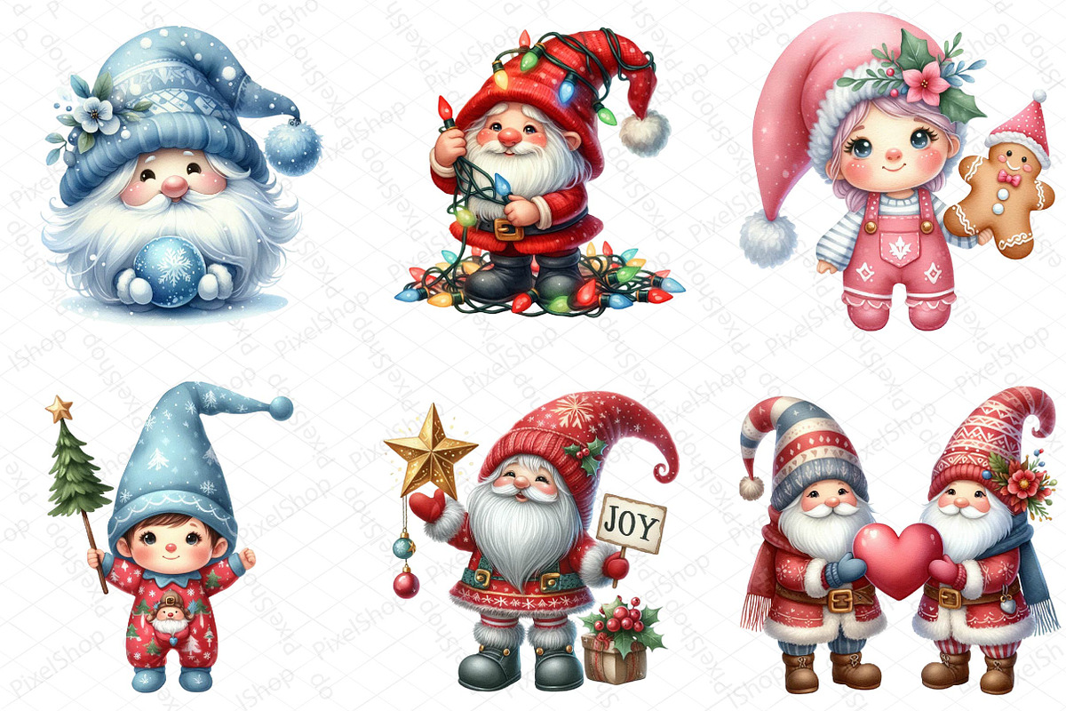 Cute Christmas Gnome Sublimation Bun, an Illustration by DreamPrint404 (Photo 2 of 6)