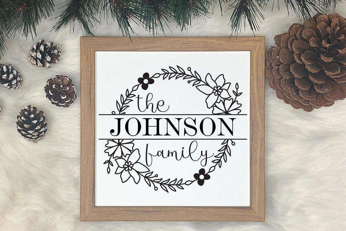 Family Monogram Frames SVG Bundle, an Object Graphic by Dasagani (Photo 7 of 8)
