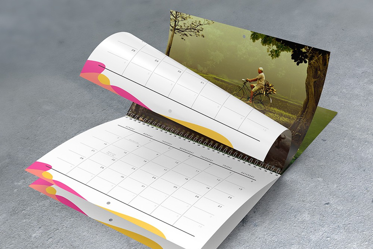 8.511 Wall Calendar Mockups, a Mockup by Vectogravic Design (Photo 3 of 8)