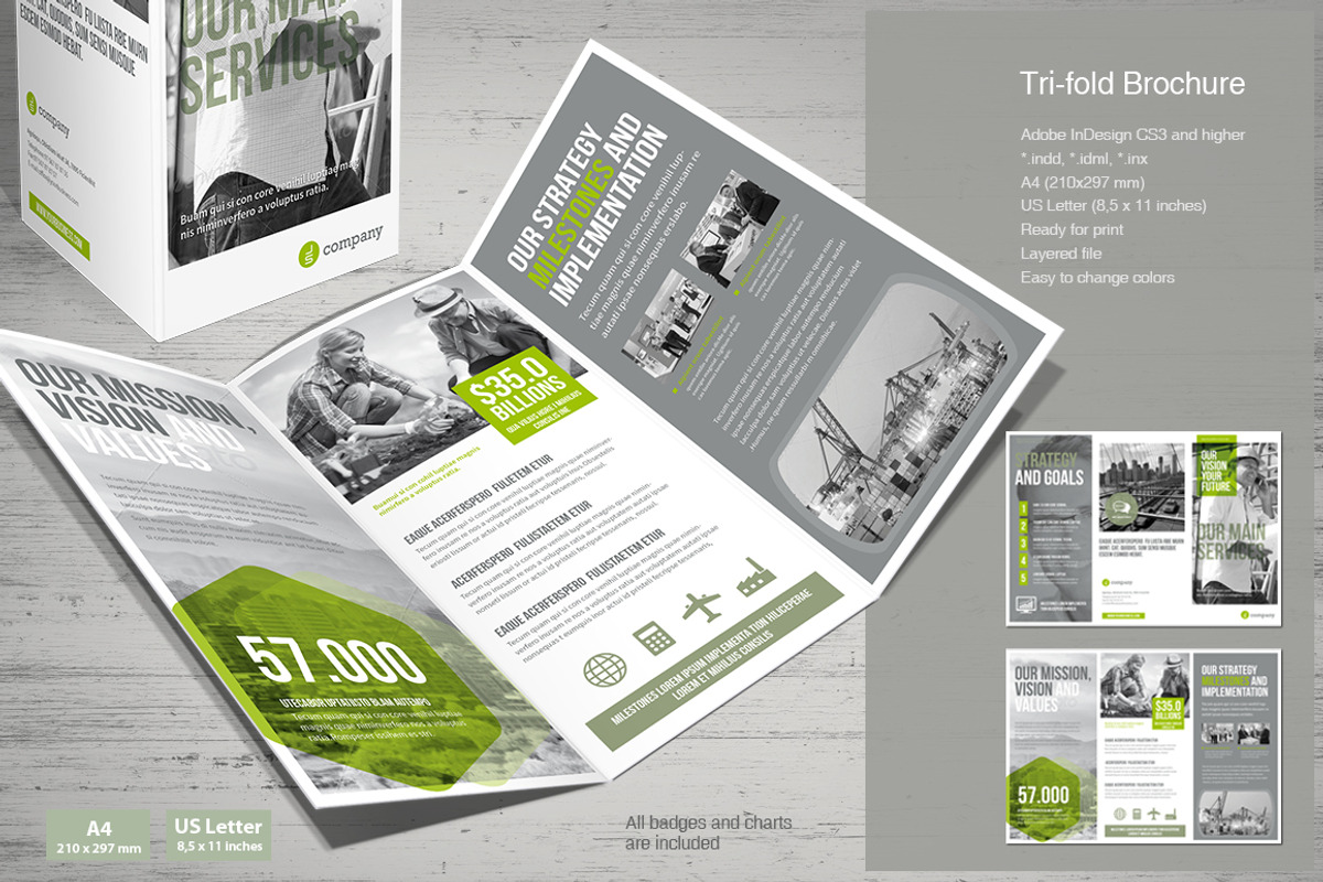 Tri-fold Brochure, a Brochure Template by MrTemplater (Photo 2 of 3)