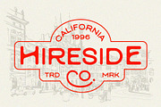 Rombera - Vintage Monoline, a Sans Serif Font by Arterfak Project (Thumbnail 7 of 13)
