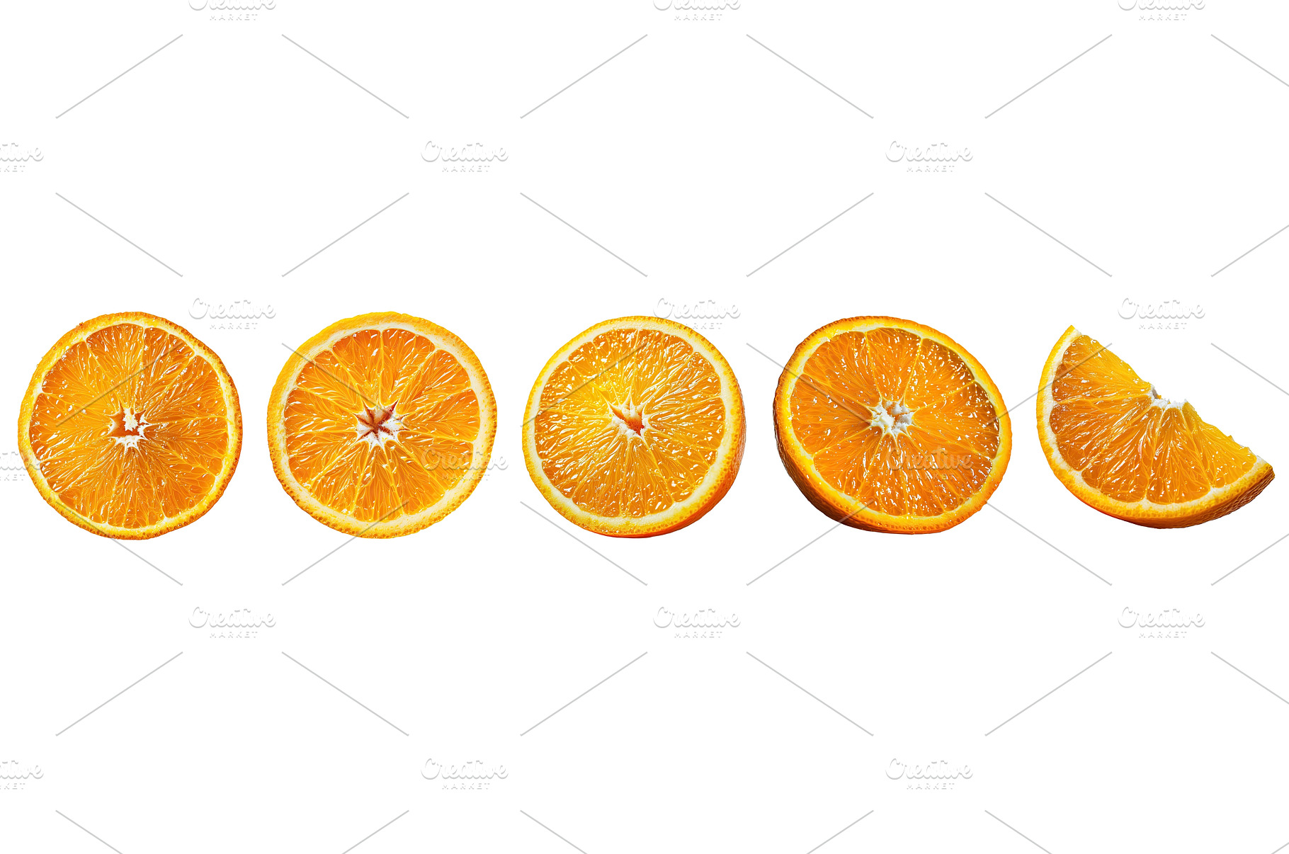 Juicy orange slices and wedges, a Food & Drink Photo by piter.goskov