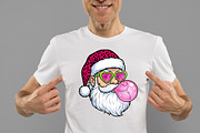 Funny Pink Santa Face Png, an Illustration by Designworld (Thumbnail 3 of 5)