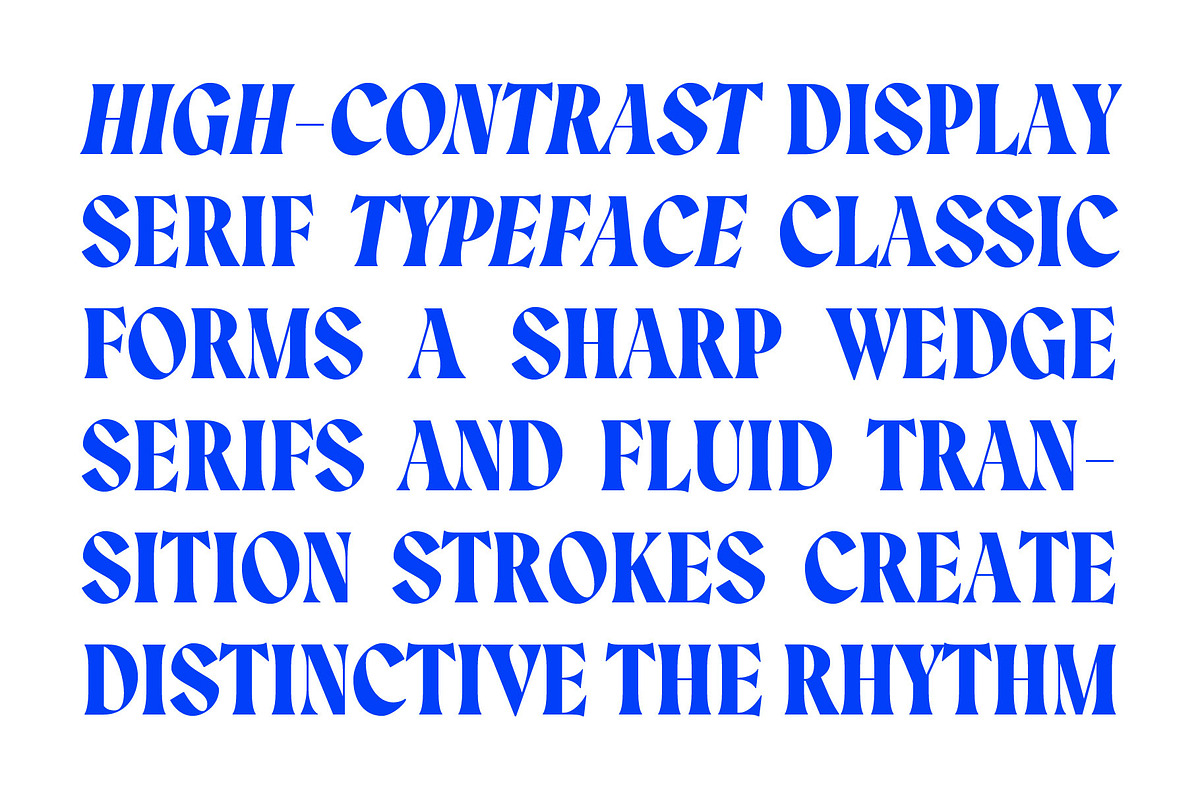 Deglaze | High Contrast Typeface, a Serif Font by Eaver Studio (Photo 2 of 8)
