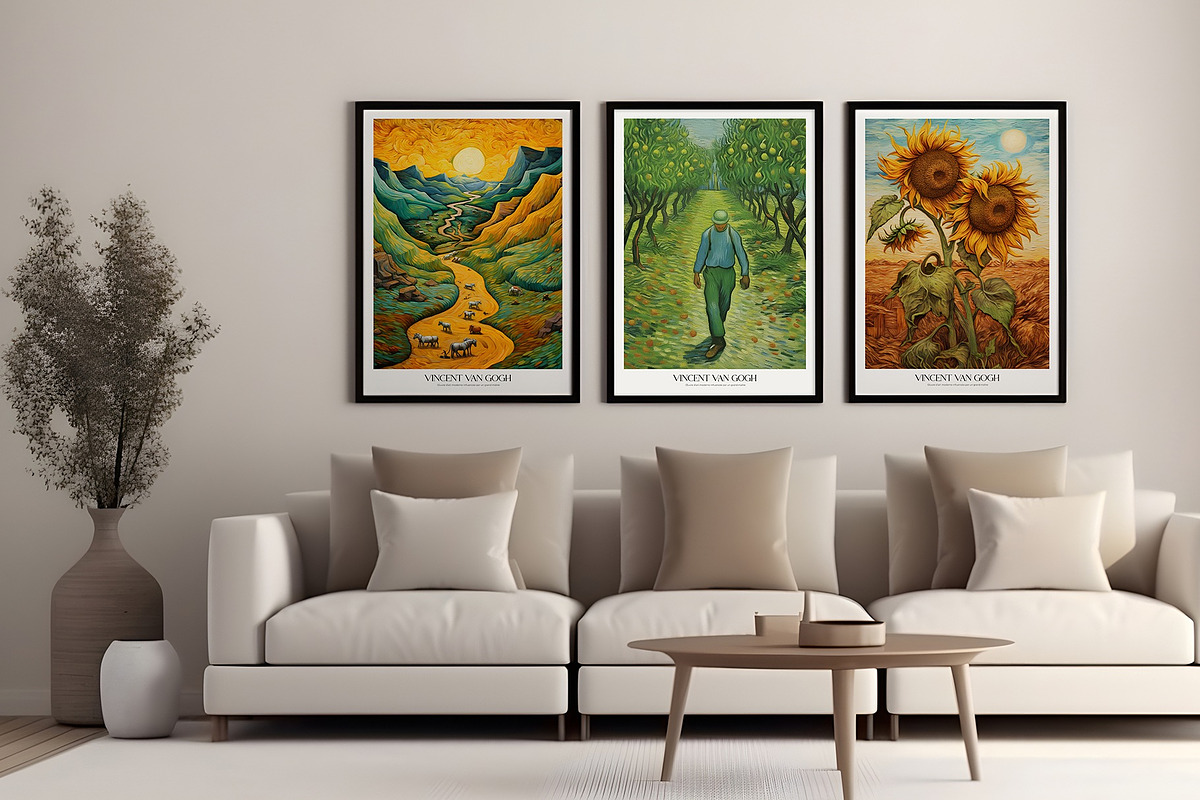 Art Poster Inspired by Van Gogh, a Decorative Illustration by Vibrand Studio (Photo 4 of 12)