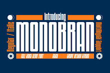 Monobran - Tall Sans Serif Font