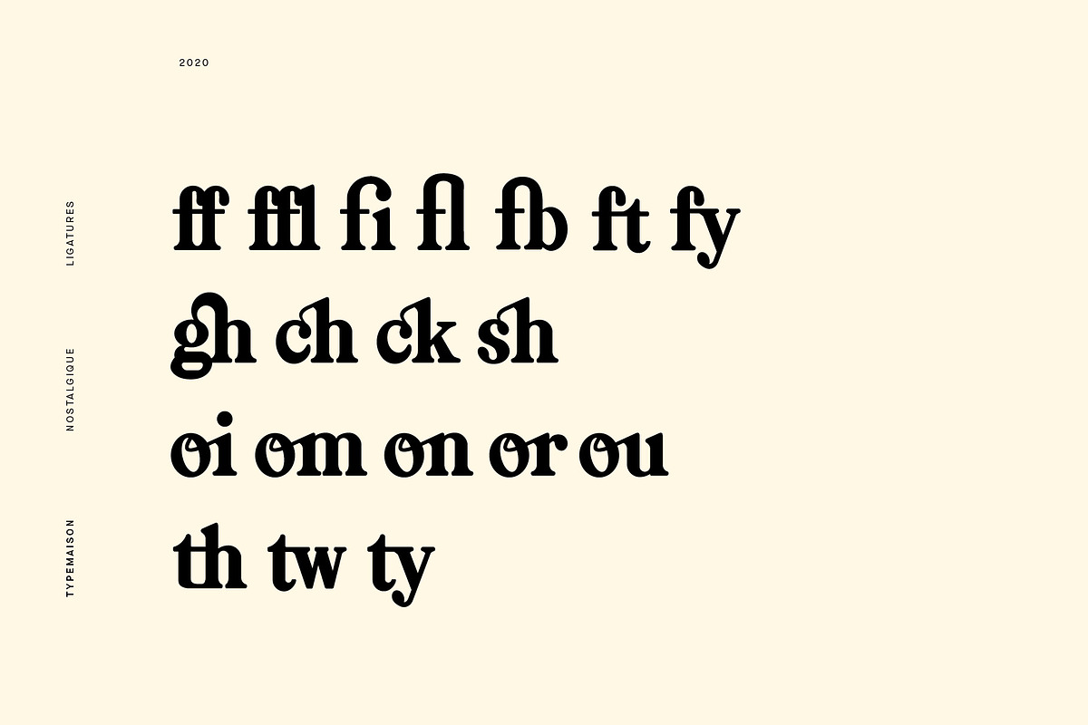 Nostalgique - Retro Inspired Font, a Font by TypeMaison (Photo 10 of 15)